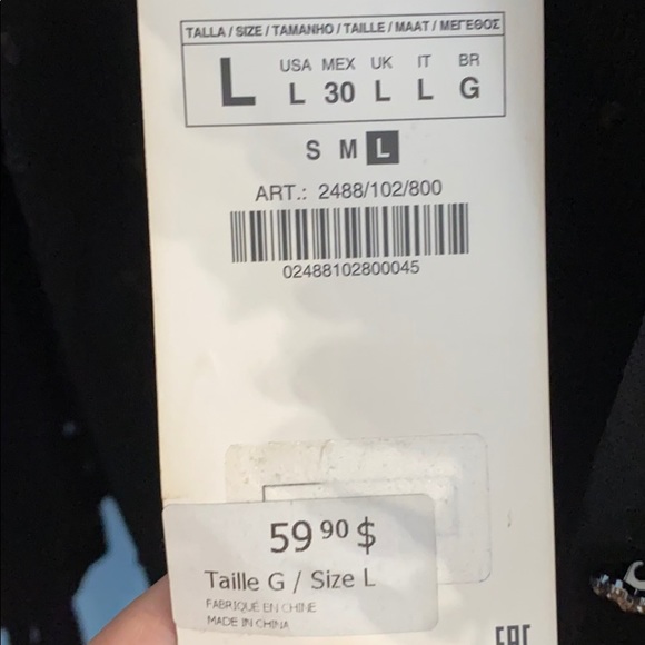 Zara Black Cardigan w Jewel Buttons NWT - Picture 6 of 9